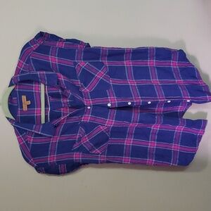 Jachs girlfriend plaid top size large